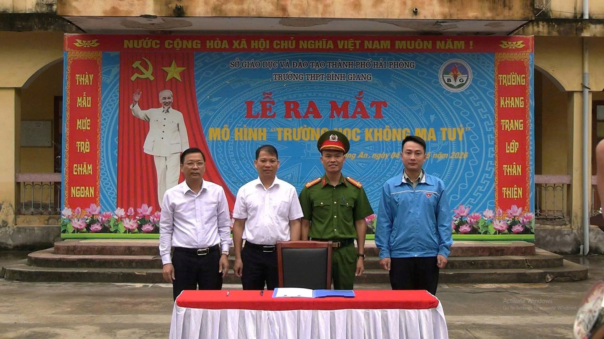 ĐƯỜNG AN: TỔ CHỨC LỄ RA MẮT MÔ HÌNH "TRƯỜNG HỌC KHÔNG MA TUÝ"