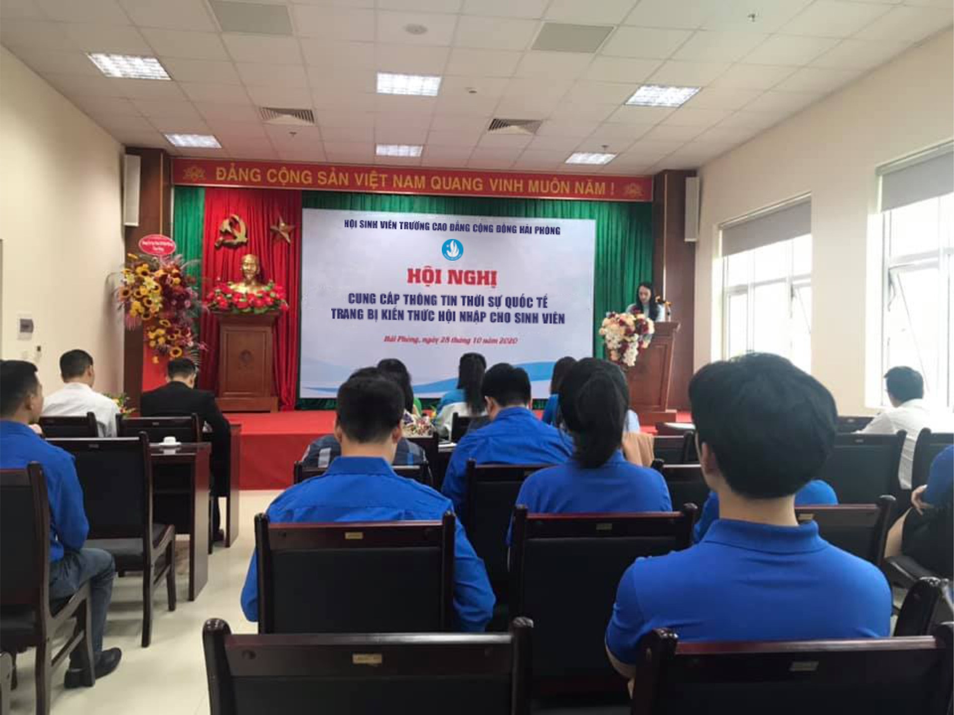 Hội Sinh viên Trường Cao đẳng Cộng đồng Hải Phòng tổ chức Hội nghị Cung cấp thông tin thời sự quốc tế, trang bị kiến thức hội nhập cho sinh viên