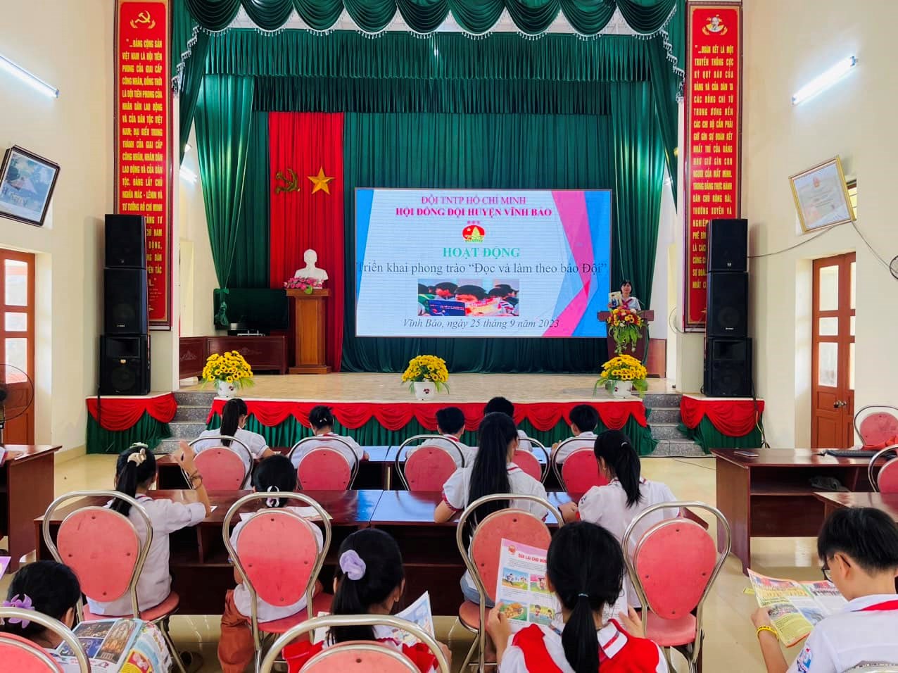 CÁC LIÊN ĐỘI TRƯỜNG TH, THCS TRÊN ĐỊA BÀN HUYỆN VĨNH BẢO DUY TRÌ THỰC HIỆN PHONG TRÀO ĐỌC VÀ LÀM THEO BÁO ĐỘI