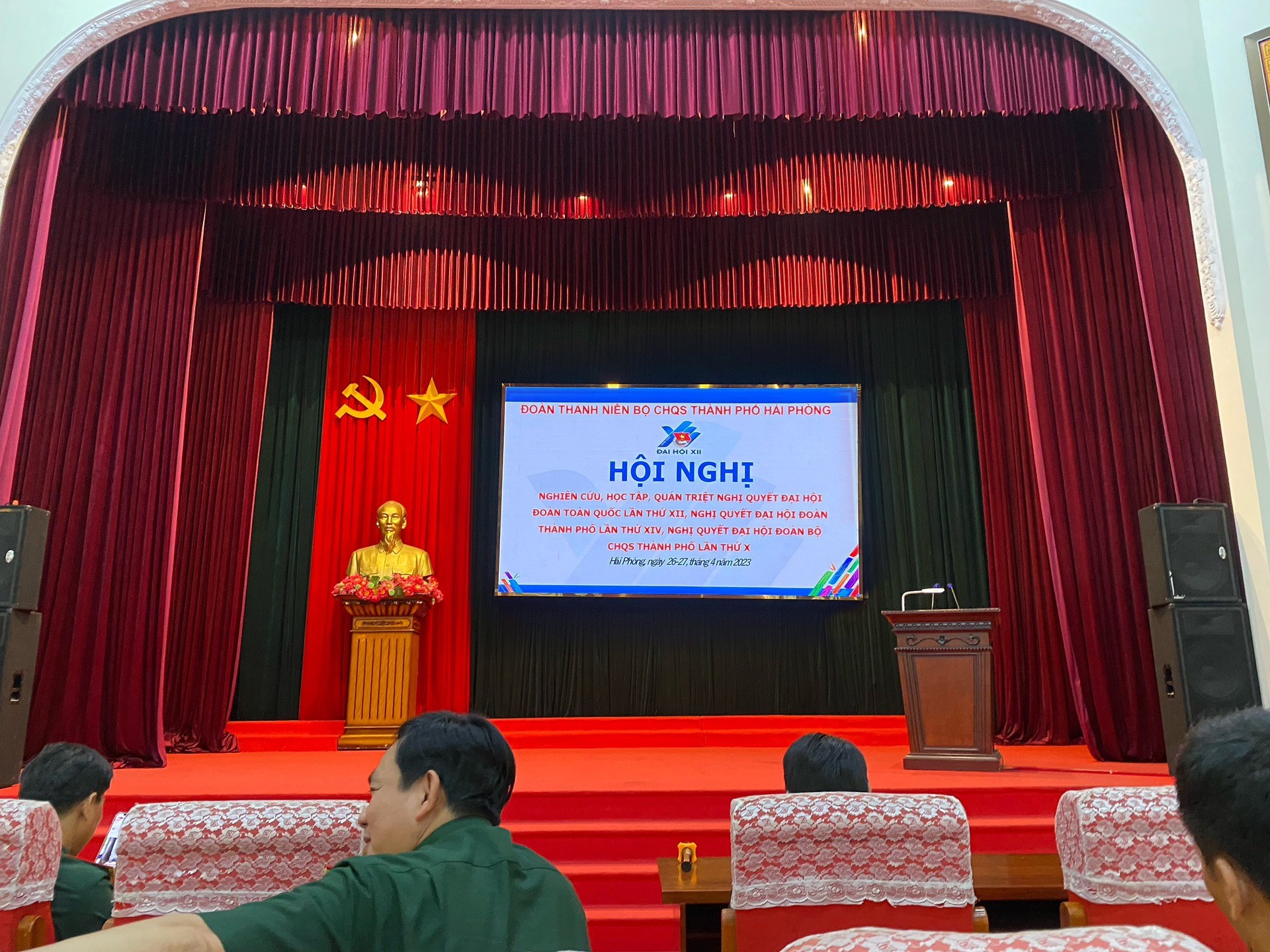 Đoàn thanh niên Bộ CHQS thành phố Hải Phòng tổ chức học tập, quán triệt Nghị Quyết Đại hội Đoàn các cấp