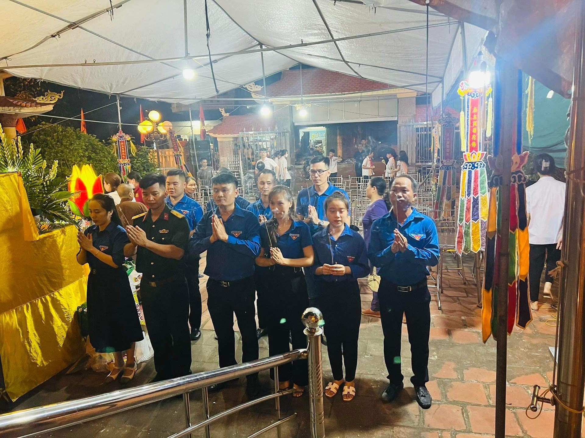 Đoàn TNCS  Hồ Chí Minh xã An Thọ tổ chức Lễ thắp nến tri ân