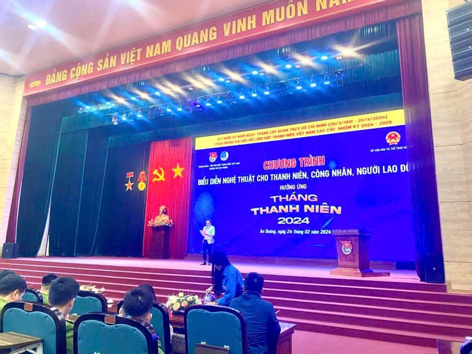 Chương trình biểu diễn nghệ thuật cho thanh niên công nhân, người lao động năm 2024