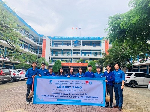 Lễ phát động ngày chủ nhật xanh lần 4 năm 2022 tại HPU