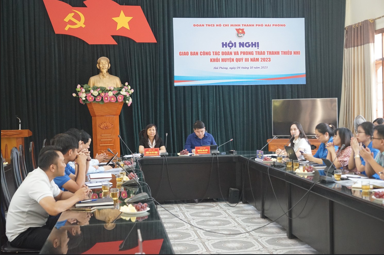 [HỘI NGHỊ GIAO BAN CÔNG TÁC ĐOÀN VÀ PHONG TRÀO THANH THIẾU NHI KHỐI HUYỆN QUÝ III NĂM 2023]