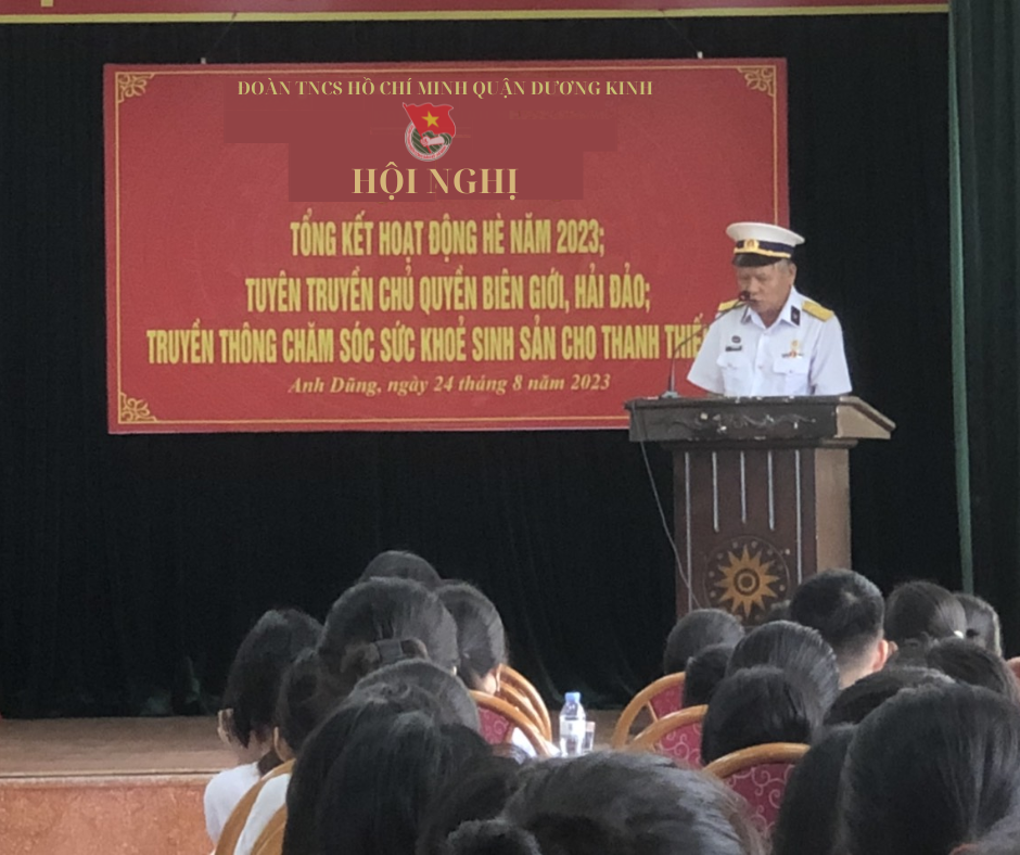 Đoàn TNCS Hồ Chí Minh quận Dương Kinh tổ chức Hội nghị tuyên truyền chủ quyền biển đảo năm 2023