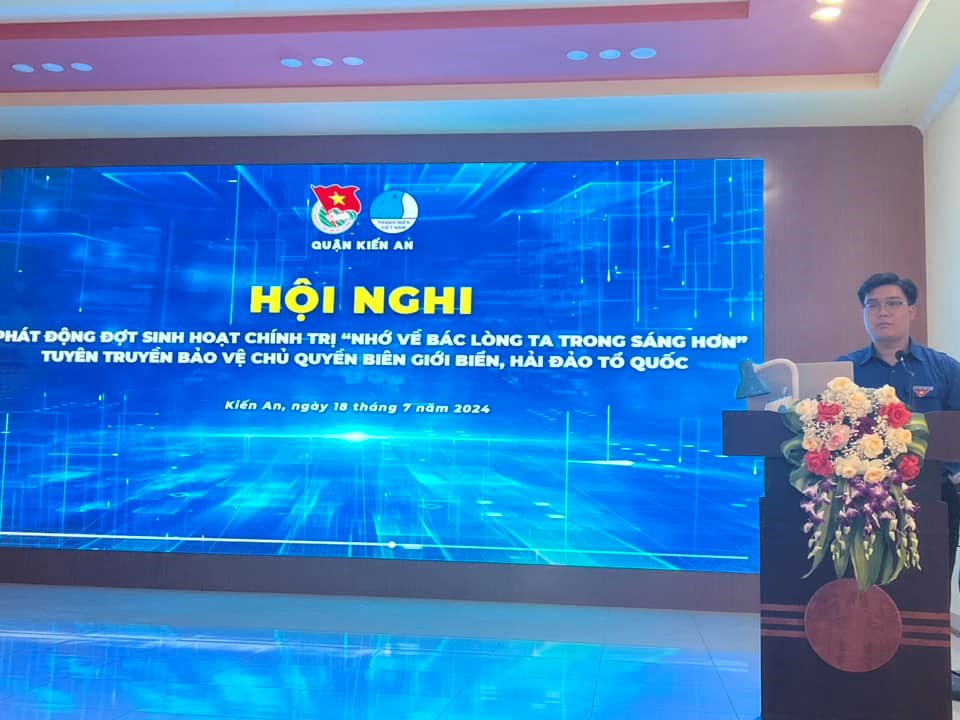 Quận đoàn Kiến An phát động đợt sinh hoạt chính trị "Nhớ về Bác lòng ta trong sáng hơn"