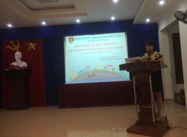 Đoàn Cụm IV khối Đường phố - Lực lượng vũ trang Quận Ngô Quyền tổ chức Hội nghị tuyên truyền Thanh niên với văn hóa giao thông.
