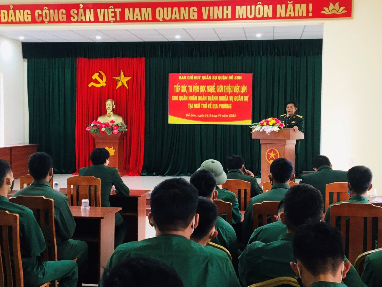 Quận Đồ Sơn - Đón quân nhân hoàn thành nghĩa vụ quân sự trở về địa phương năm 2022