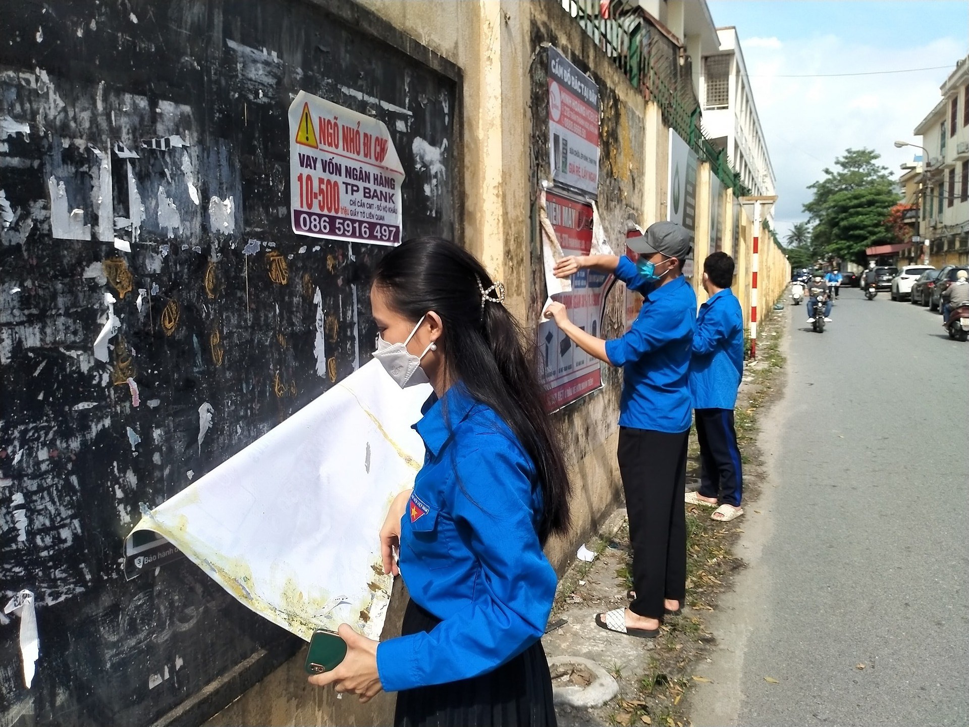 Đoàn phường Ngọc Sơn: ra quân Ngày cao điểm “Chiến sỹ tình nguyện xây dựng đô thị Sáng - Xanh - Sạch - Đẹp - Văn minh - An toàn”