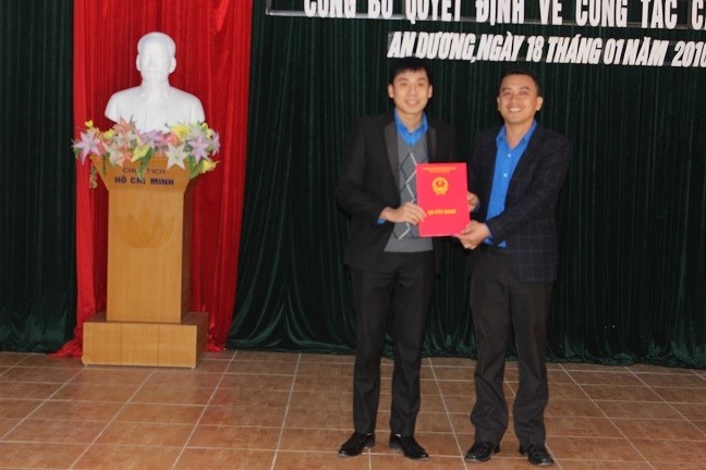 Huyện đoàn An Dương kiện toàn công tác cán bộ