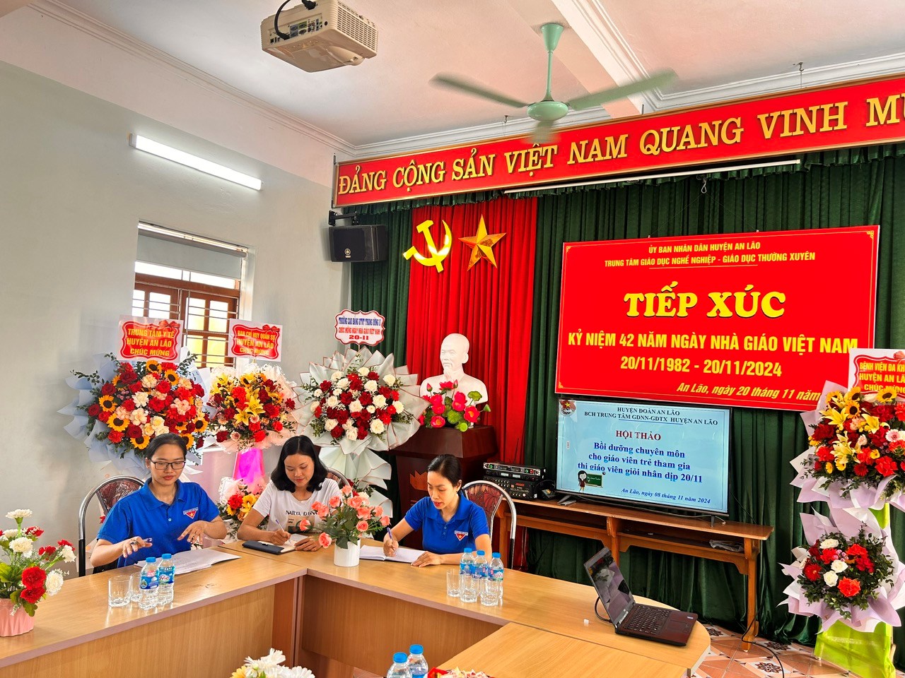 TRUNG TÂM GDNN-GDTX HUYỆN AN LÃO-HỘI THẢO BỒI DƯỠNG CHUYÊN MÔN CHO GIÁO VIÊN TRẺ