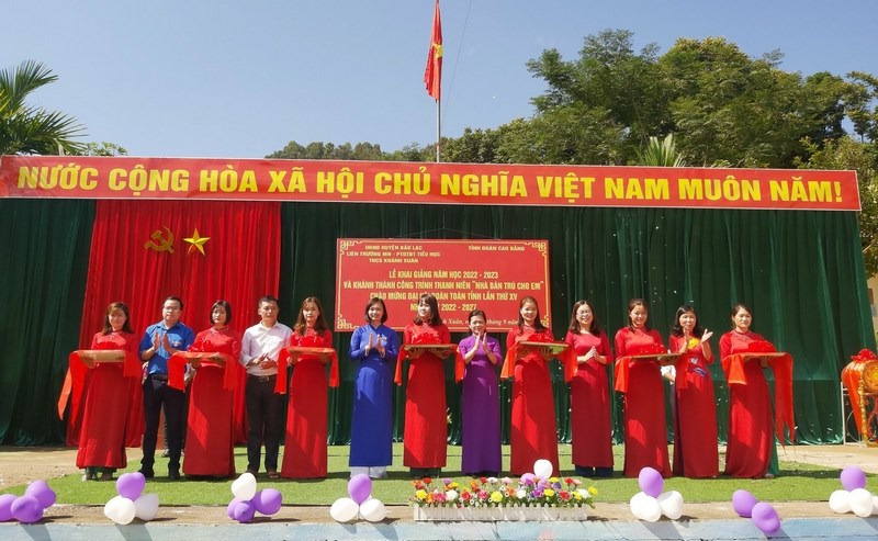 Cao Bằng: Khánh thành “Nhà bán trú cho em” chào mừng Đại hội Đoàn