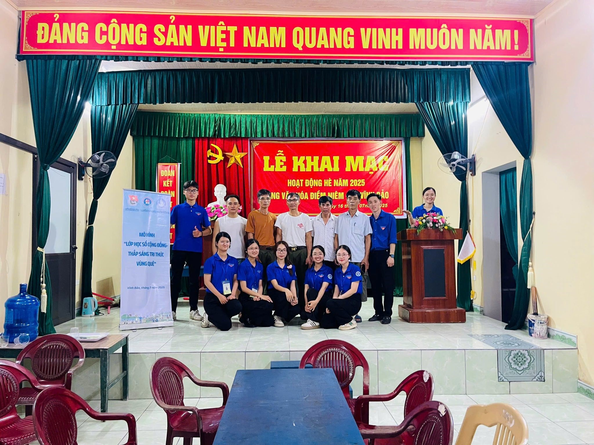 ĐOÀN XÃ VĨNH BẢO TỔ CHỨC TỐT MÔ HÌNH "LỚP HỌC SỐ CỘNG ĐỒNG – THẮP SÁNG TRI THỨC VÙNG QUÊ"