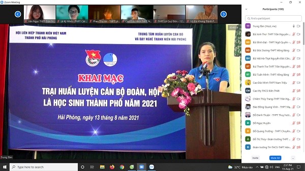 TRẠI HUẤN LUYỆN CÁN BỘ ĐOÀN, HỘI LÀ HỌC SINH THÀNH PHỐ NĂM 2021