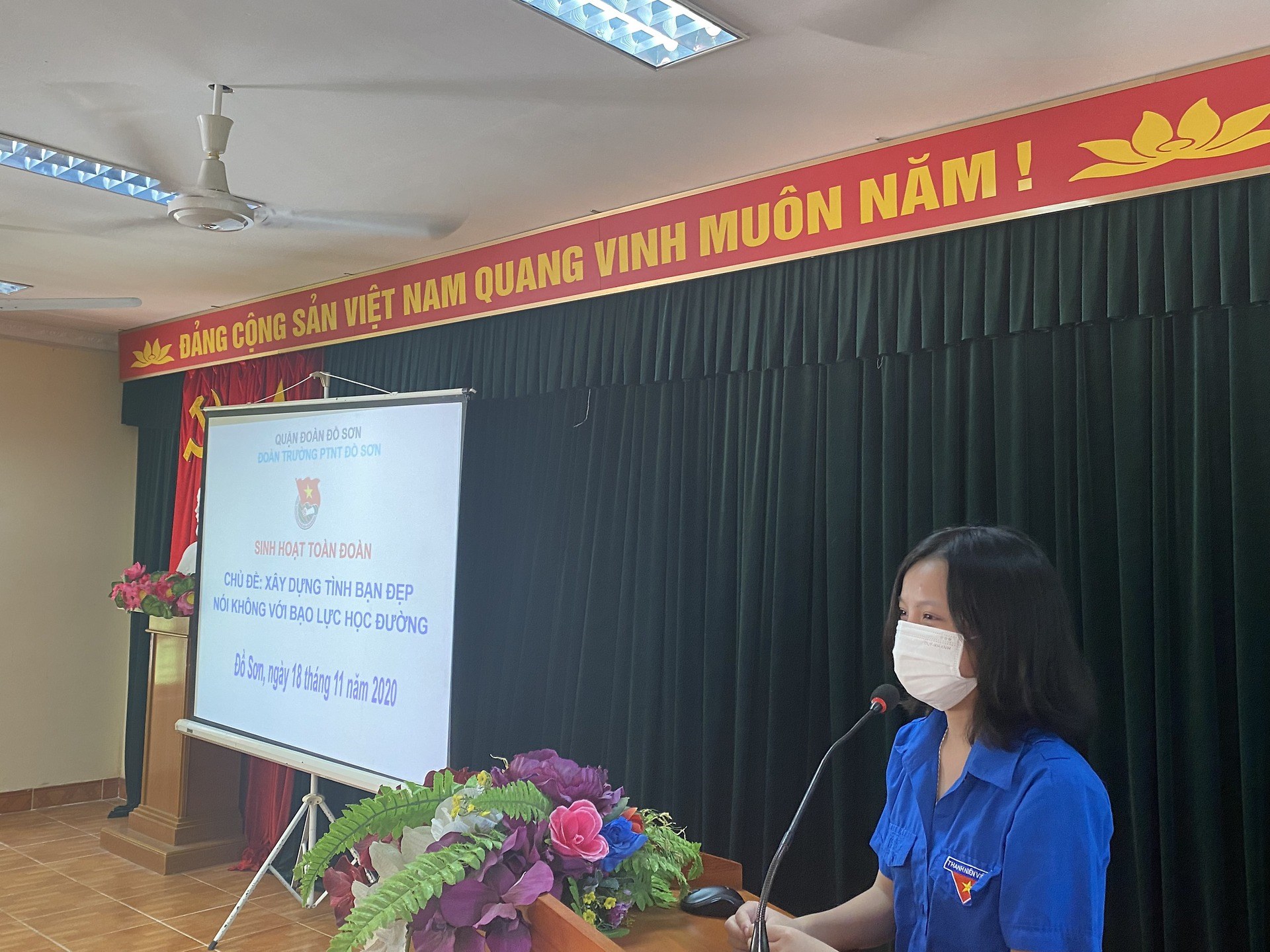 Đoàn trường  PTNT Đồ Sơn tổ chức diễn đàn “Xây dựng tình bạn đẹp - nói không với bạo lực học đường”