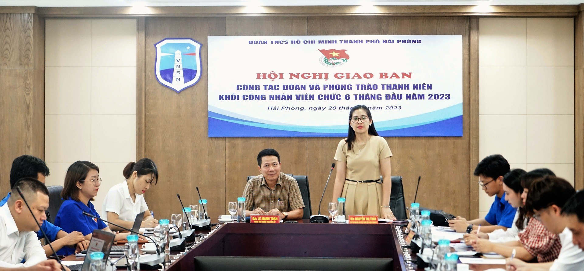 HỘI NGHỊ GIAO BAN CÔNG TÁC ĐOÀN VÀ PHONG TRÀO THANH THIẾU NHI KHỐI CÔNG NHÂN VIÊN CHỨC 6 THÁNG ĐẦU NĂM 2023