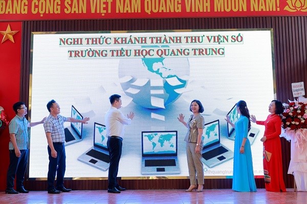Công trình măng non "Thư viện số và không gian đọc sách, tương tác sinh hoạt Đội"