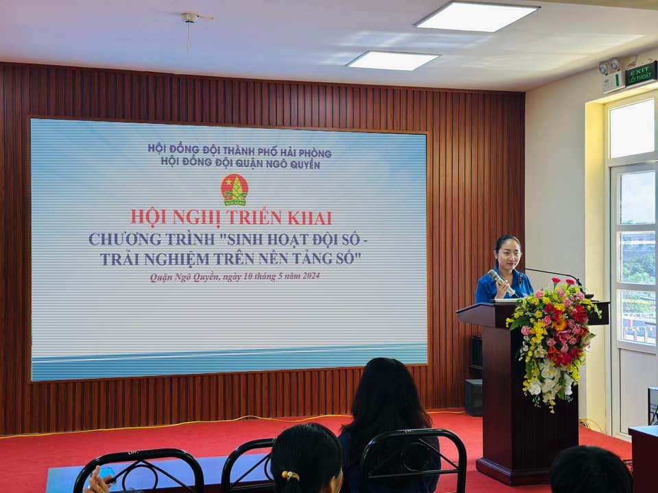 Hội đồng Đội Quận tổ chức hội nghị triển khai chương trình "Trải nghiệm trên nền tảng số"