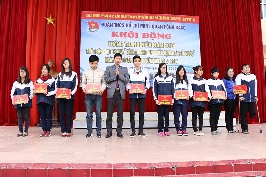 Quận đoàn Hồng Bàng: Sôi nổi các hoạt động khởi động Tháng Thanh niên năm 2016