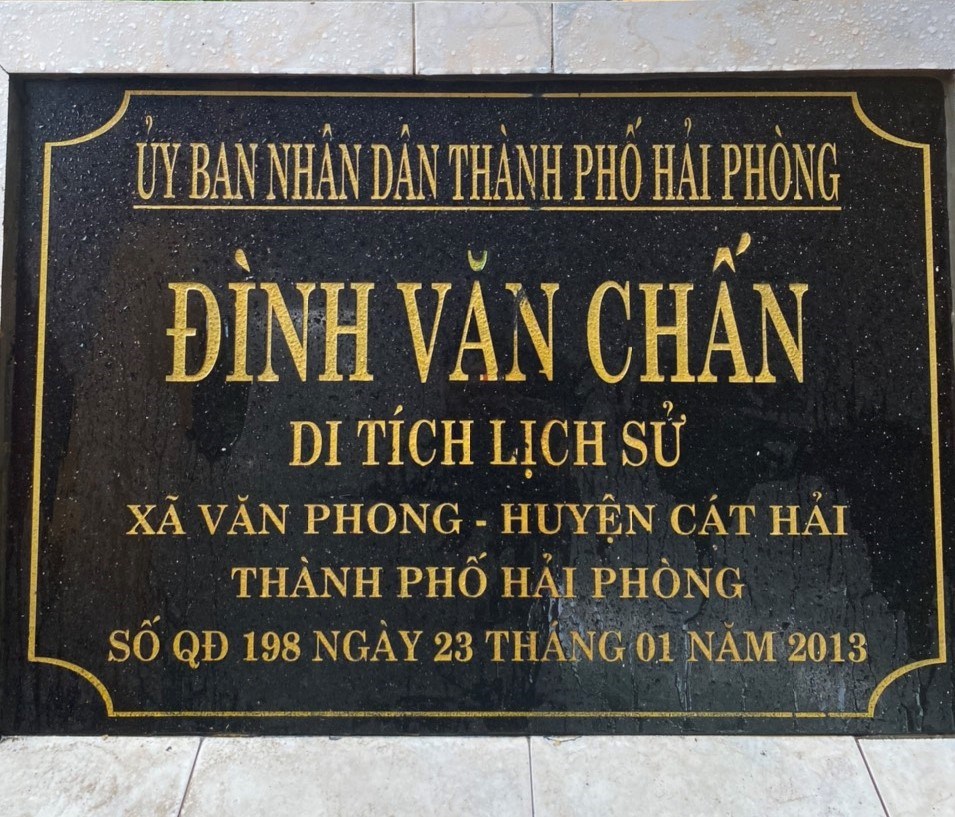 ĐÌNH - CHÙA VĂN CHẤN, XÃ VĂN PHONG, HUYỆN CÁT HẢI