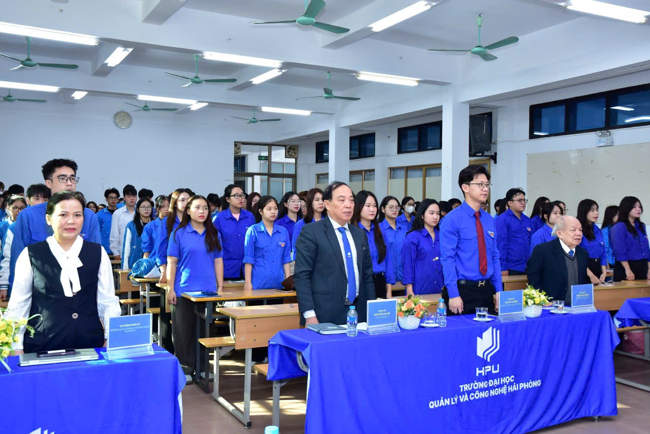 HỘI NGHỊ ĐẠI BIỂU ĐOÀN TNCS HỒ CHÍ MINH TRƯỜNG ĐH QUẢN LÝ & CÔNG NGHỆ HẢI PHÒNG NHIỆM KỲ 2025 – 2027 THÀNH CÔNG TỐT ĐẸP!