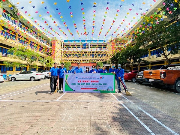 Lễ phát động Ngày chủ nhật xanh lần 4 năm 2021 tại HPU