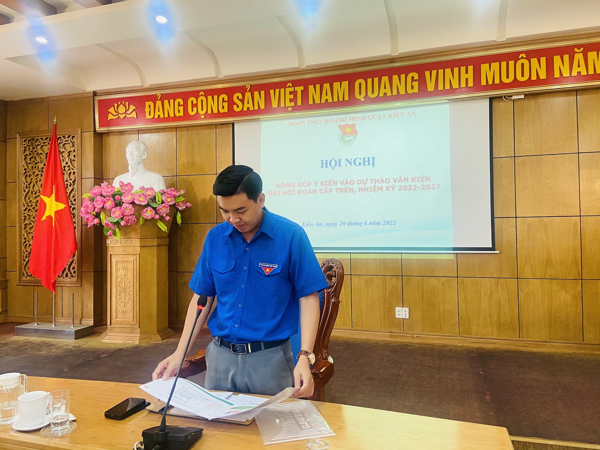 Hội nghị Đóng góp ý kiến vào dự thảo văn kiện Đại hội Đoàn cấp trên