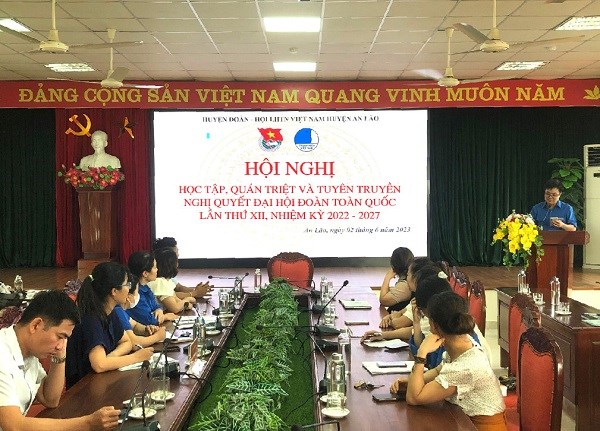 Tổ chức học tập, quán triệt và tuyên truyền Nghị quyêt Đại hội Đoàn toàn quốc lần thứ XII, nhiệm kỳ 2022-2027