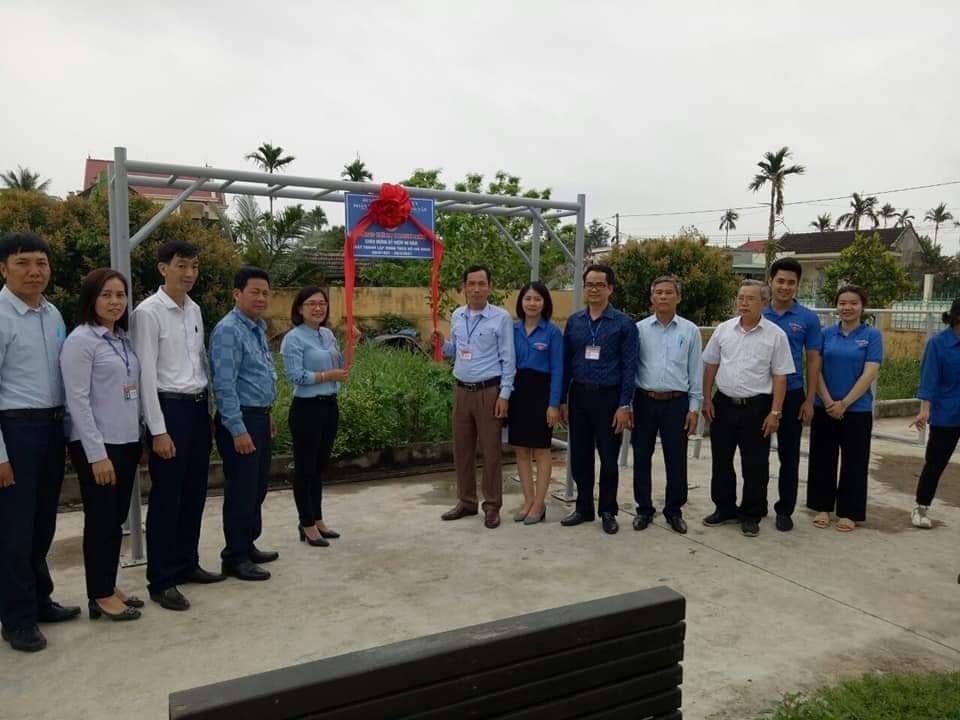 Huyện đoàn Kiến Thụy: Công trình măng non cấp huyện "Hỗ trợ xây dựng khi vui chơi cho thiếu nhi"