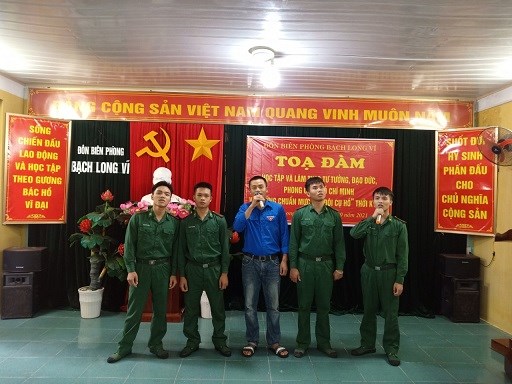 ĐTN Bộ đội Biên phòng thành phố tuyên truyền nhân dịp kỷ niệm 110 năm Ngày Bác Hồ ra đi tìm đường cứu nước (05/6/1911 - 05/6/2021)