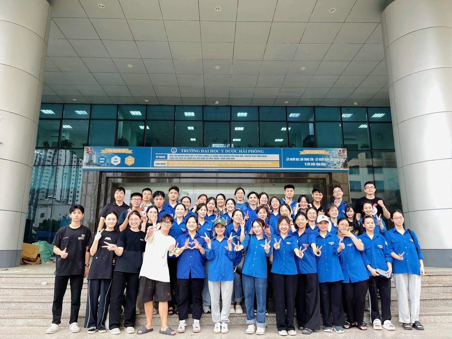 Công trình thanh niên "Đoàn thanh niên Trường Đại học Y Dược Hải Phòng xung kích tham gia công tác bảo vệ môi trường, ứng phó biến đổi khí hậu"