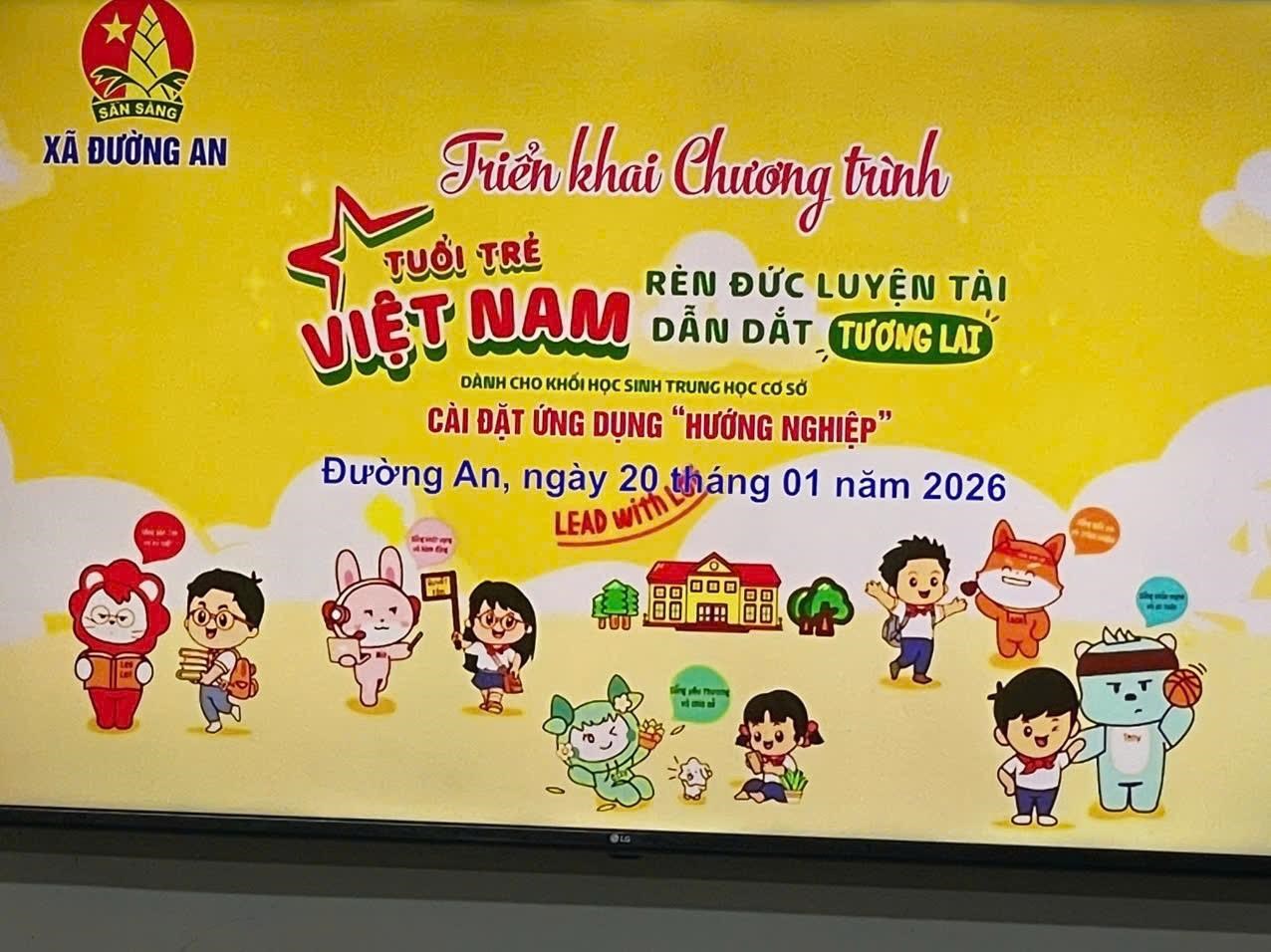 ĐƯỜNG AN: TỔ CHỨC CHƯƠNG TRÌNH TƯ VẤN HƯỚNG NGHIỆP VÀ TRẢI NGHIỆM NGHỀ NGHIỆP CHO ĐỘI VIÊN LỚN