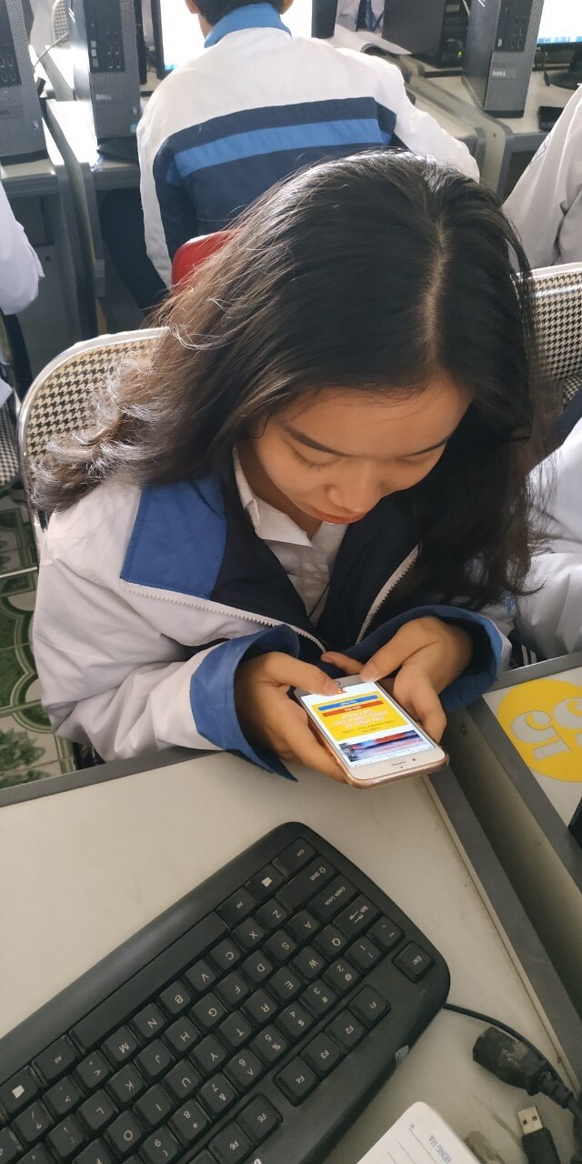 Đoàn viên Tườn THPT Lê Quý Đôn hoàn thành dự thi