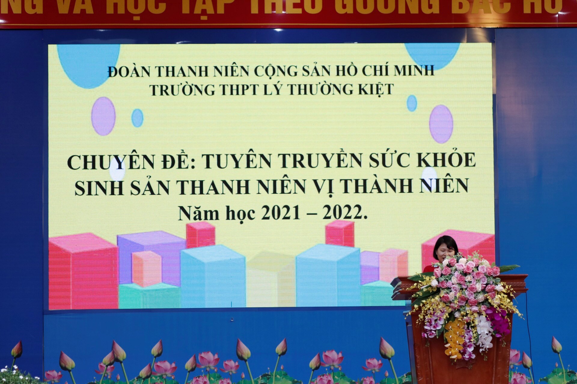 Ban Thường vụ Huyện đoàn Thủy Nguyên chỉ đạo thực hiện Chuyên đề: "Tuyên truyền sức khỏe sinh sản Thanh niên, vị thành niên" năm học 2021 - 2022 tại trường THPT Lý Thường Kiệt