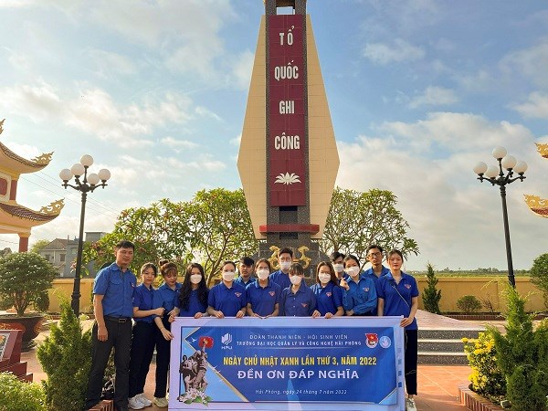 Ngày chủ nhật xanh lần 3 năm 2022 tại HPU với chủ đề “ĐỀN ƠN ĐÁP NGHĨA”