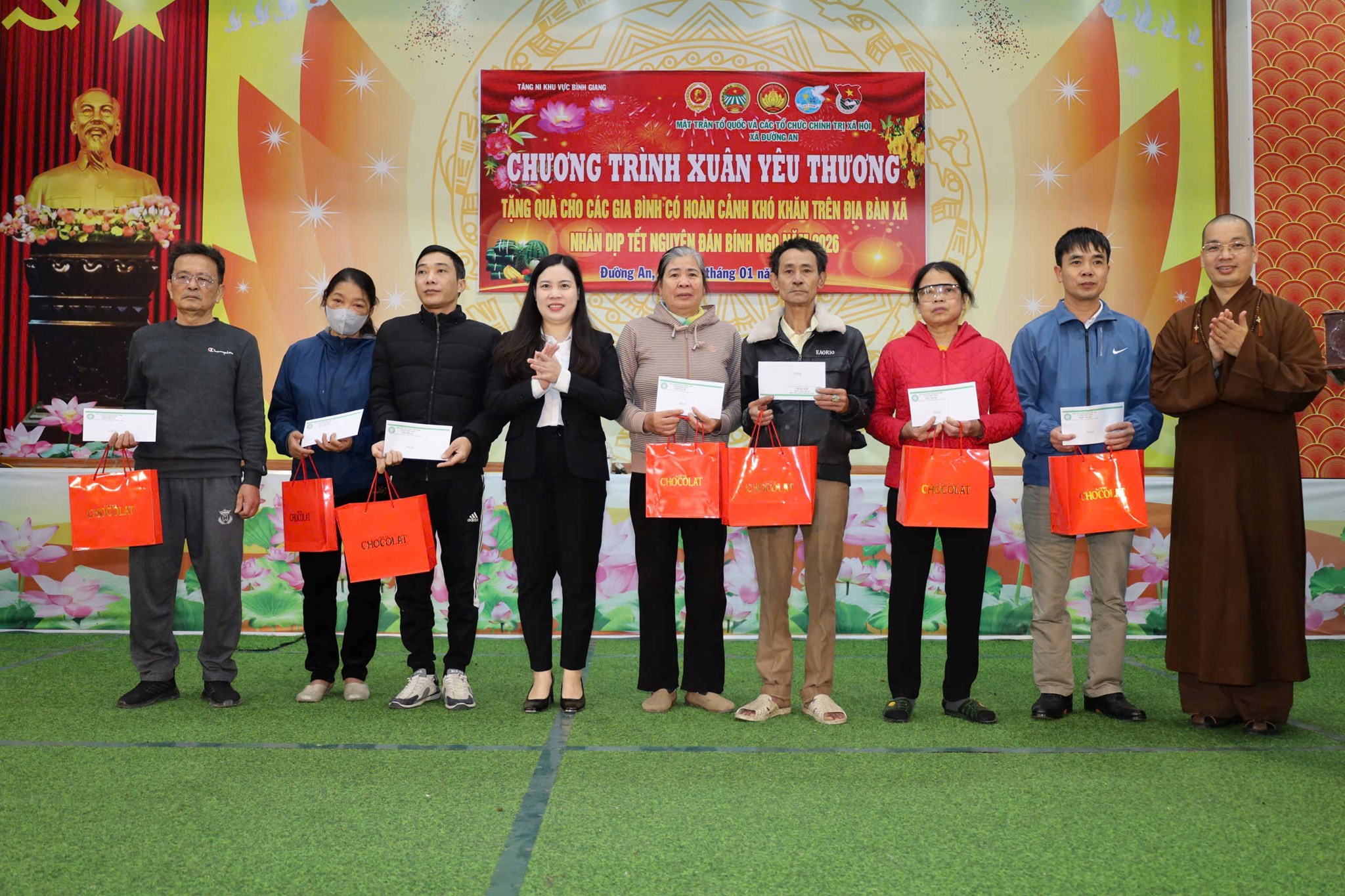 ĐƯỜNG AN: PHỐI HỢP TỔ CHỨC CHƯƠNG TRÌNH “XUÂN YÊU THƯƠNG” TRAO TẶNG QUÀ CHO CÁC GIA ĐÌNH CÓ HOÀN CẢNH KHÓ KHĂN TRÊN ĐỊA BÀN XÃ NHÂN DỊP TẾT BÍNH NGỌ NĂM 2026