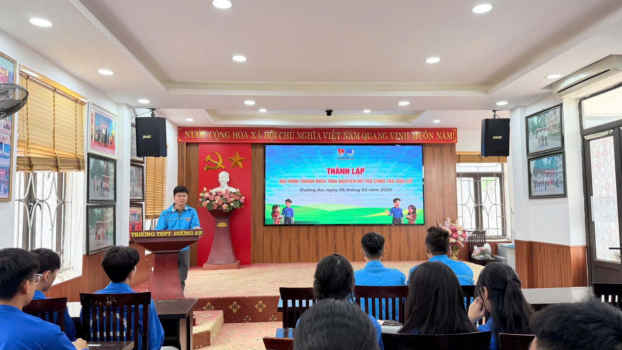 ĐƯỜNG AN: THÀNH LẬP ĐỘI HÌNH THANH NIÊN TÌNH NGUYỆN HỖ TRỢ CÔNG TÁC BẦU CỬ ĐẠI BIỂU QUỐC HỘI VÀ HĐND CÁC CẤP NHIỆM KỲ 2026 - 2031