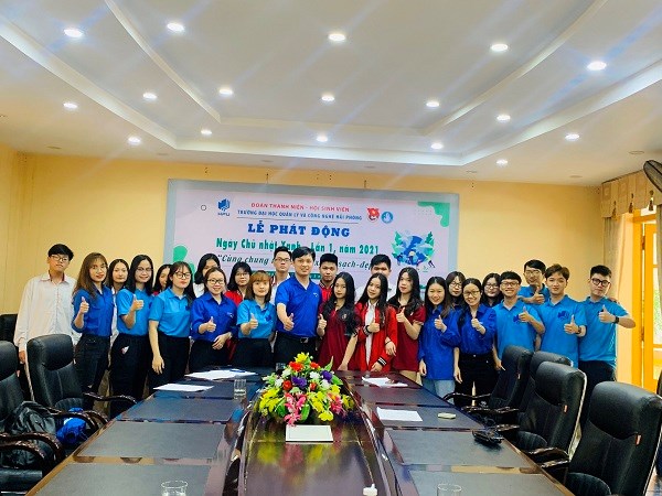 Lễ phát động ngày chủ nhật xanh lần 1 năm 2021 tại HPU
