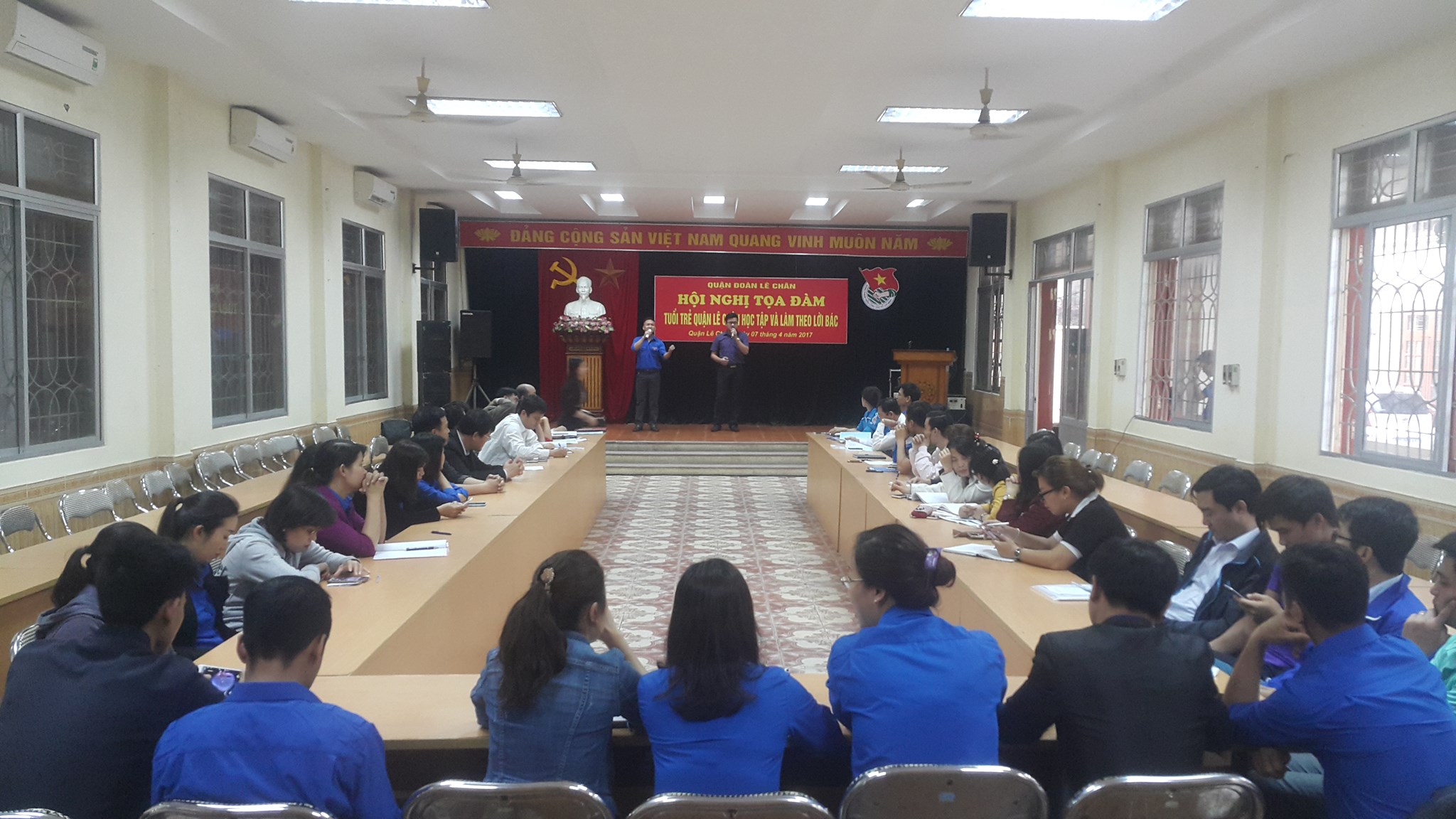 Quận đoàn Lê Chân: Tọa đàm "Tuổi trẻ học tập và làm theo lời Bác"