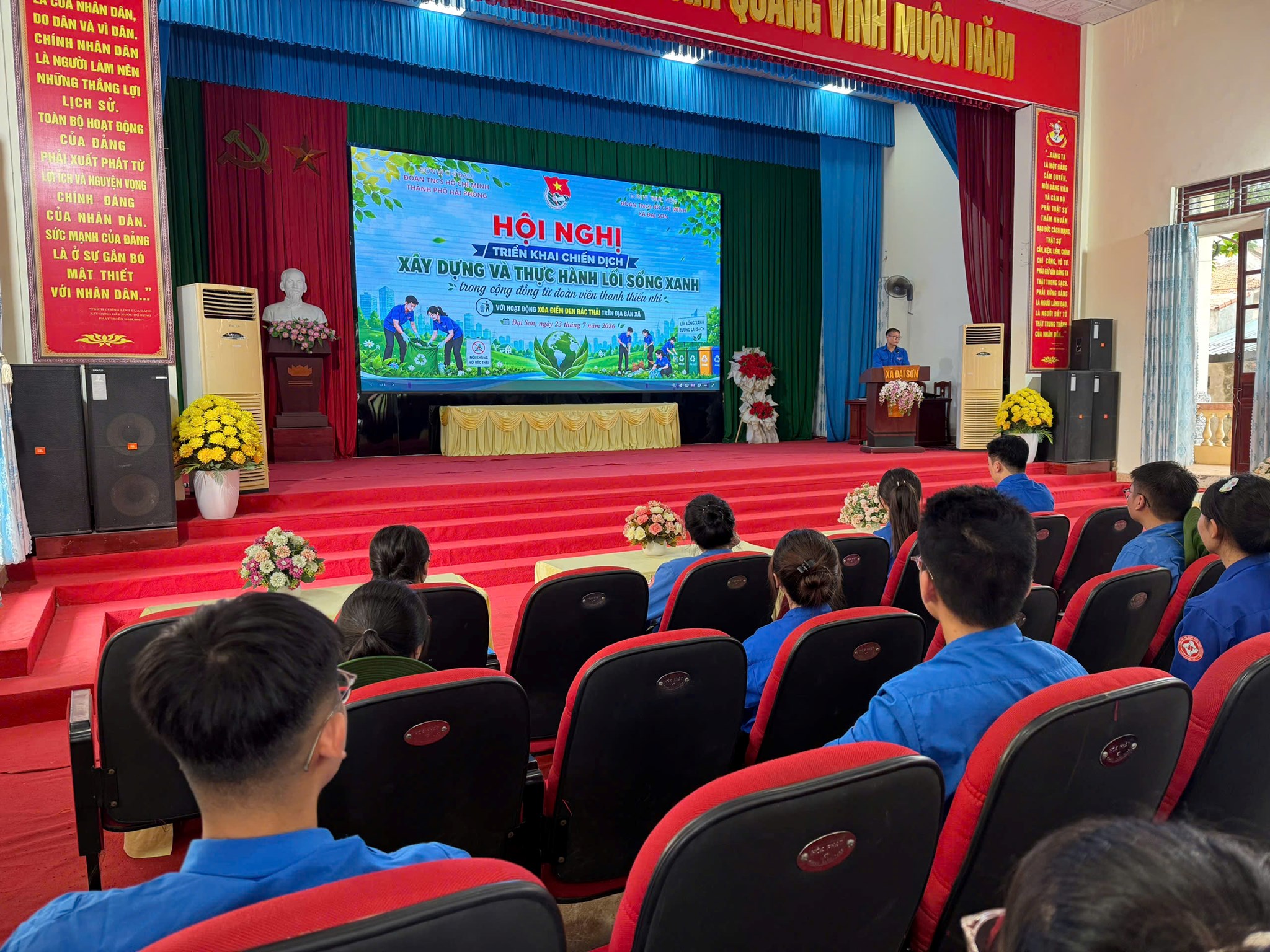 ĐOÀN XÃ ĐẠI SƠN TRIỂN KHAI CHIẾN DỊCH "XÂY DỰNG VÀ THỰC HÀNH LỐI SỐNG XANH" TRONG CỘNG ĐỒNG THANH THIẾU NHI
