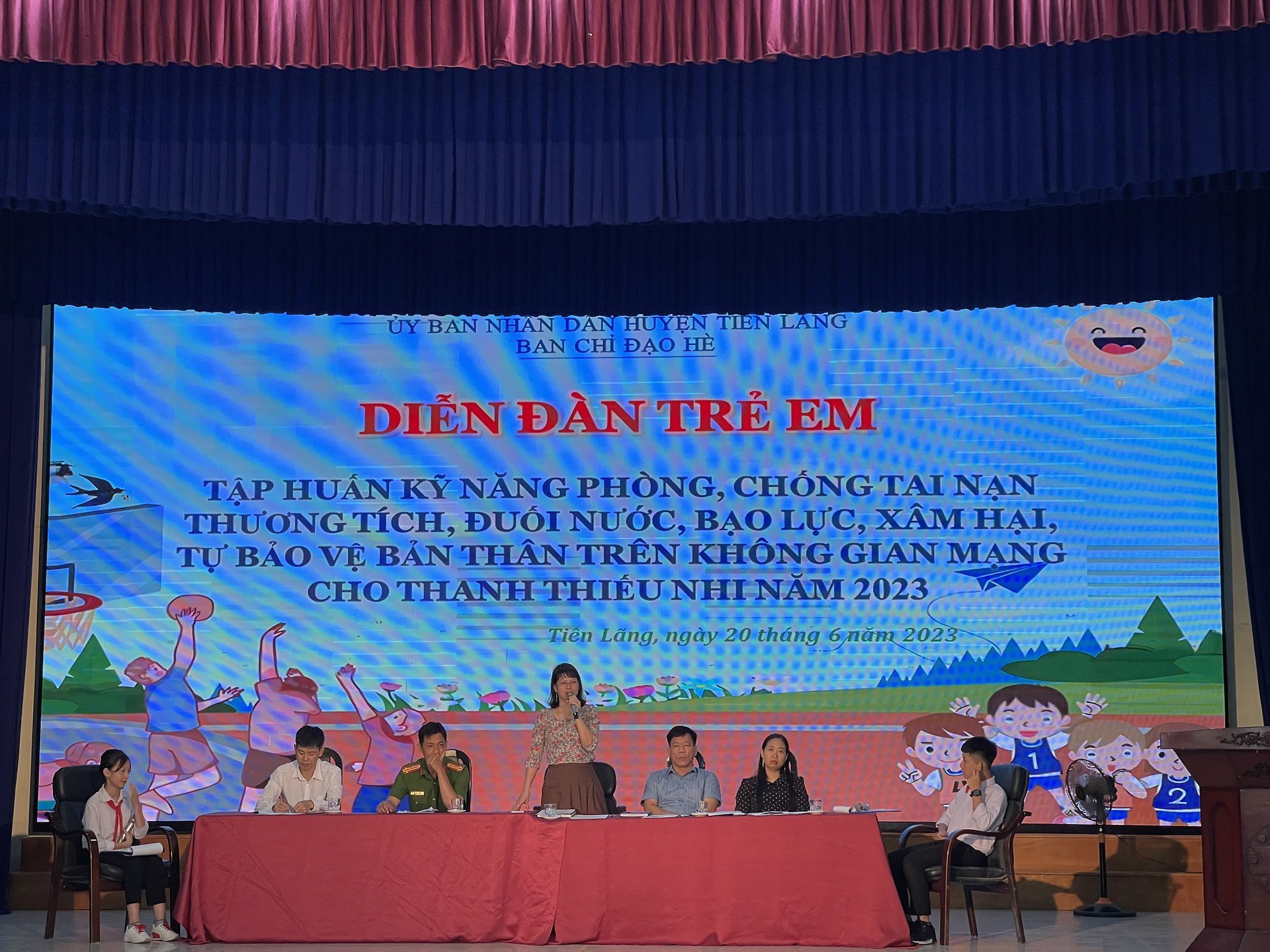 DIỄN ĐÀN TRẺ EM 2023 - TRẺ EM THAM GIA XÂY DỰNG MÔI TRƯỜNG AN TOÀN, THÂN THIỆN, LÀNH MẠNH
