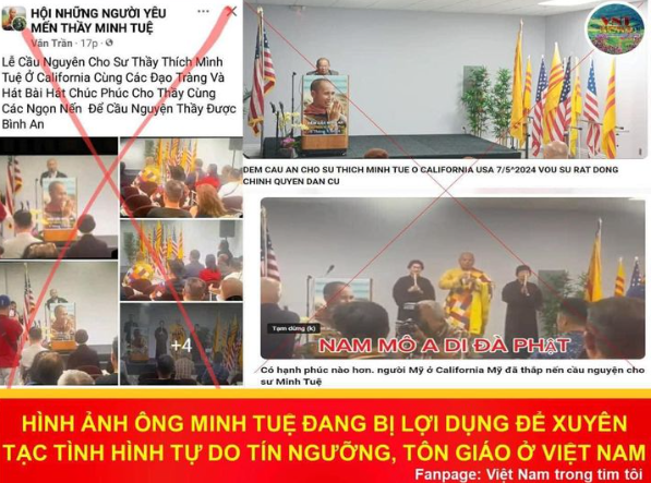 LỢI DỤNG ÔNG MINH TUỆ ĐỂ XUYÊN TẠC TỰ DO TÔN GIÁO Ở VIỆT NAM