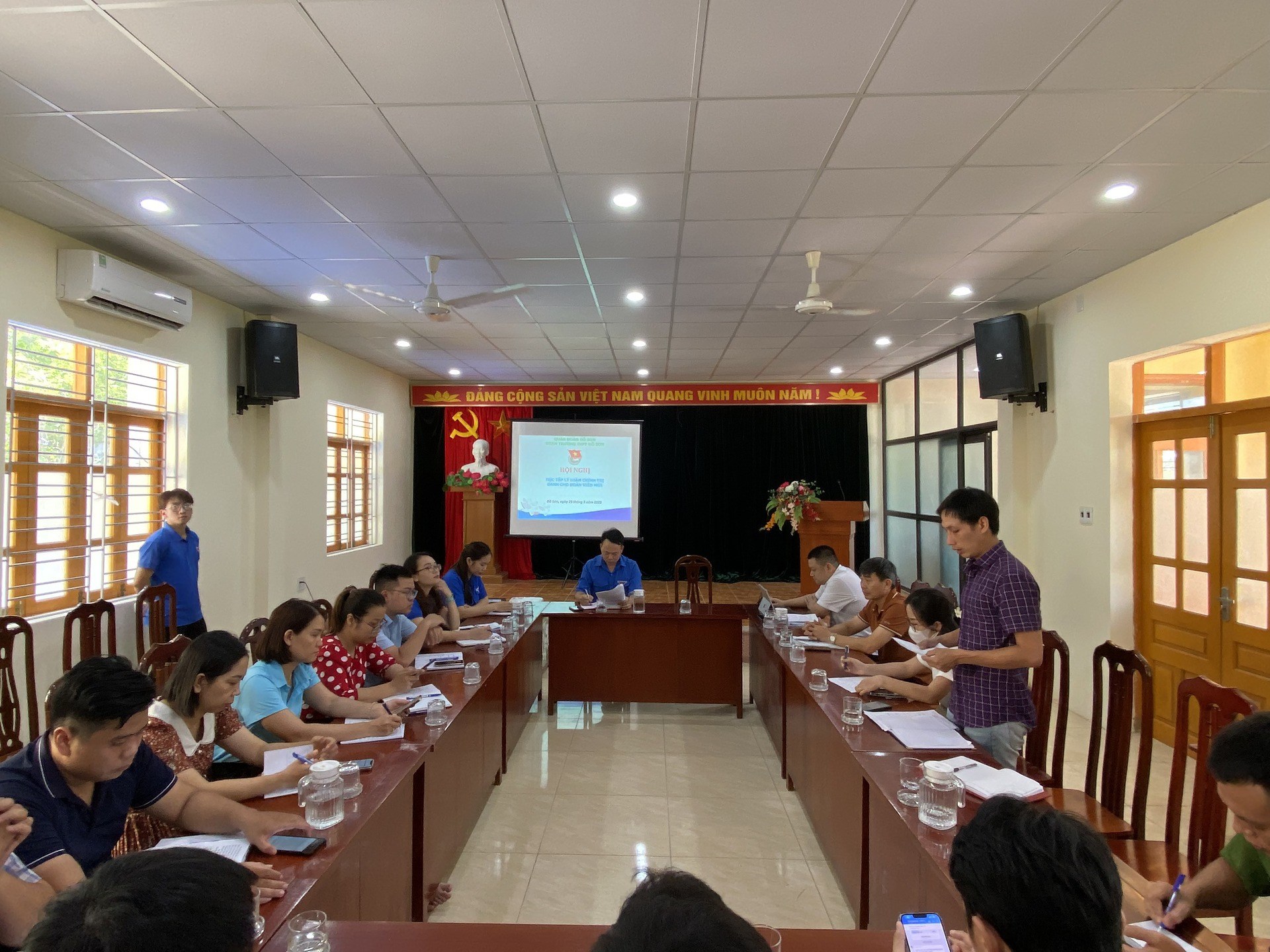 Đoàn trường THPT Đồ Sơn: Hội nghị Học tập lý luận chính trị dành cho đoàn viên mới - 2023
