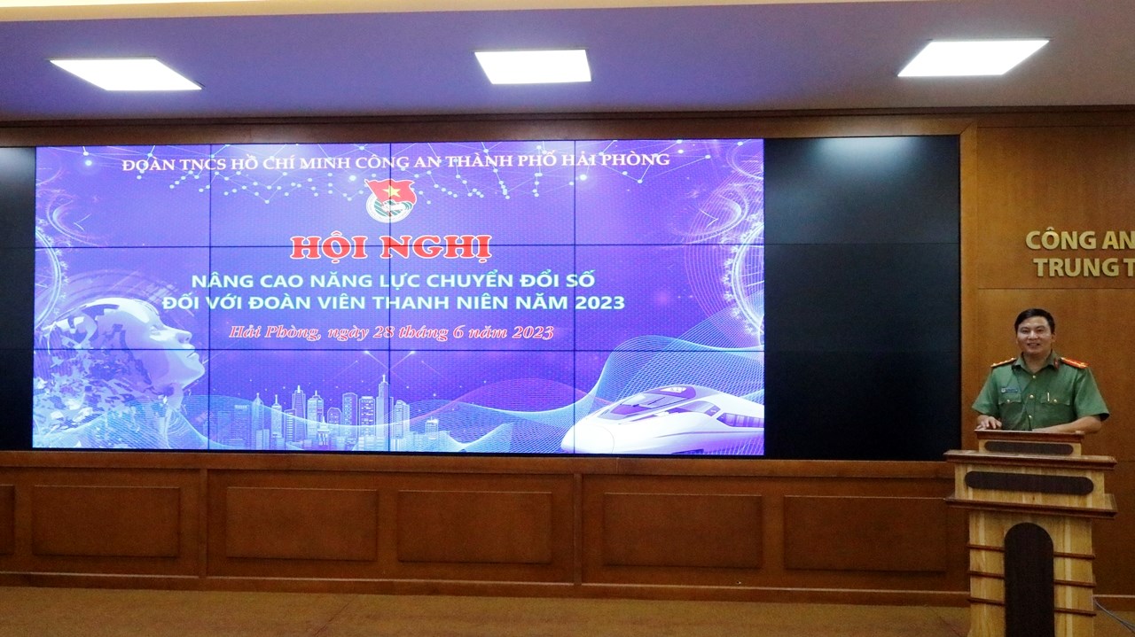 Hội nghị nâng cao kiến thức, năng lực chuyển đổi số cho cán bộ, đoàn viên thanh niên CAHP