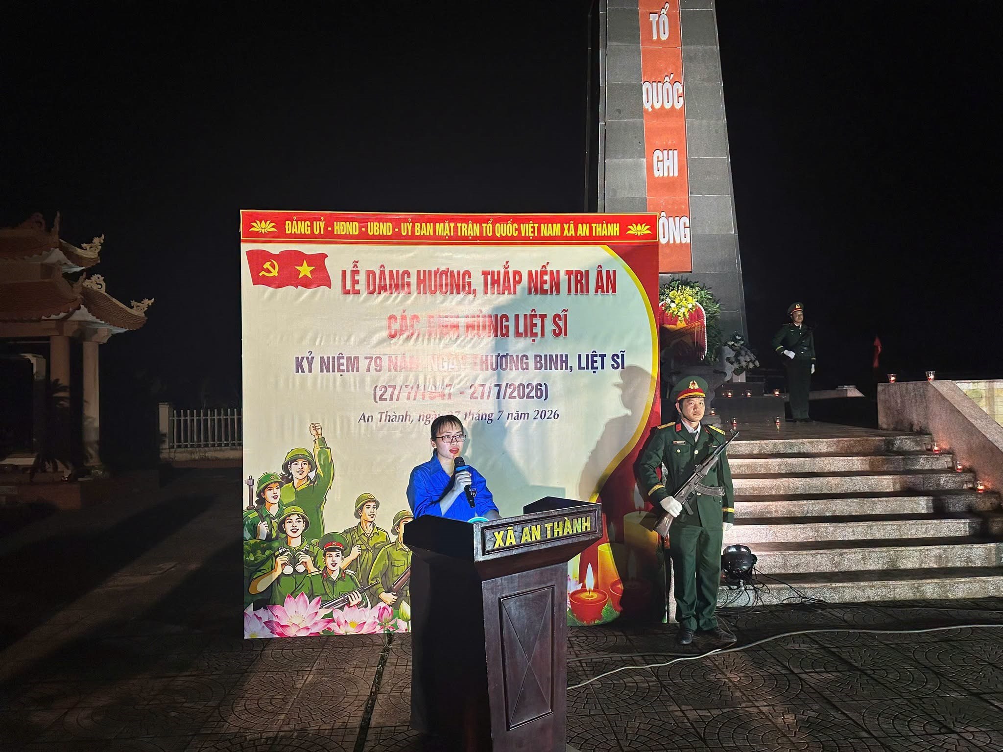 AN THÀNH: PHỐI HỢP, THAM MƯU TỔ CHỨC LỄ DÂNG HƯƠNG, THẮP NẾN TRI ÂN CÁC ANH HÙNG LIỆT SĨ