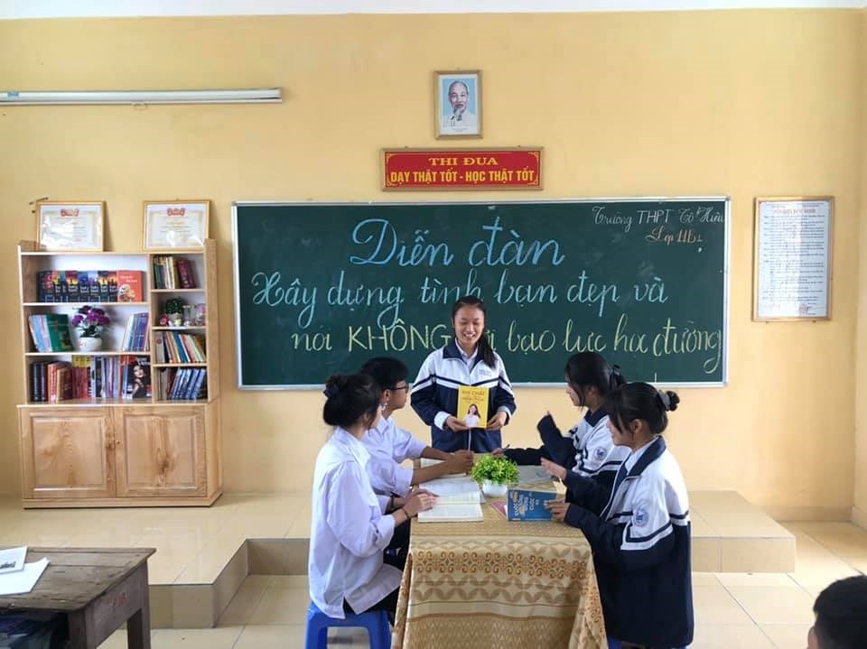 Triển khai sinh hoạt Chi đoàn tháng 11/2021 "Xây dựng tình bạn đẹp - Nói không với bạo lực học đường" - Đoàn Trường THPT Tô Hiệu