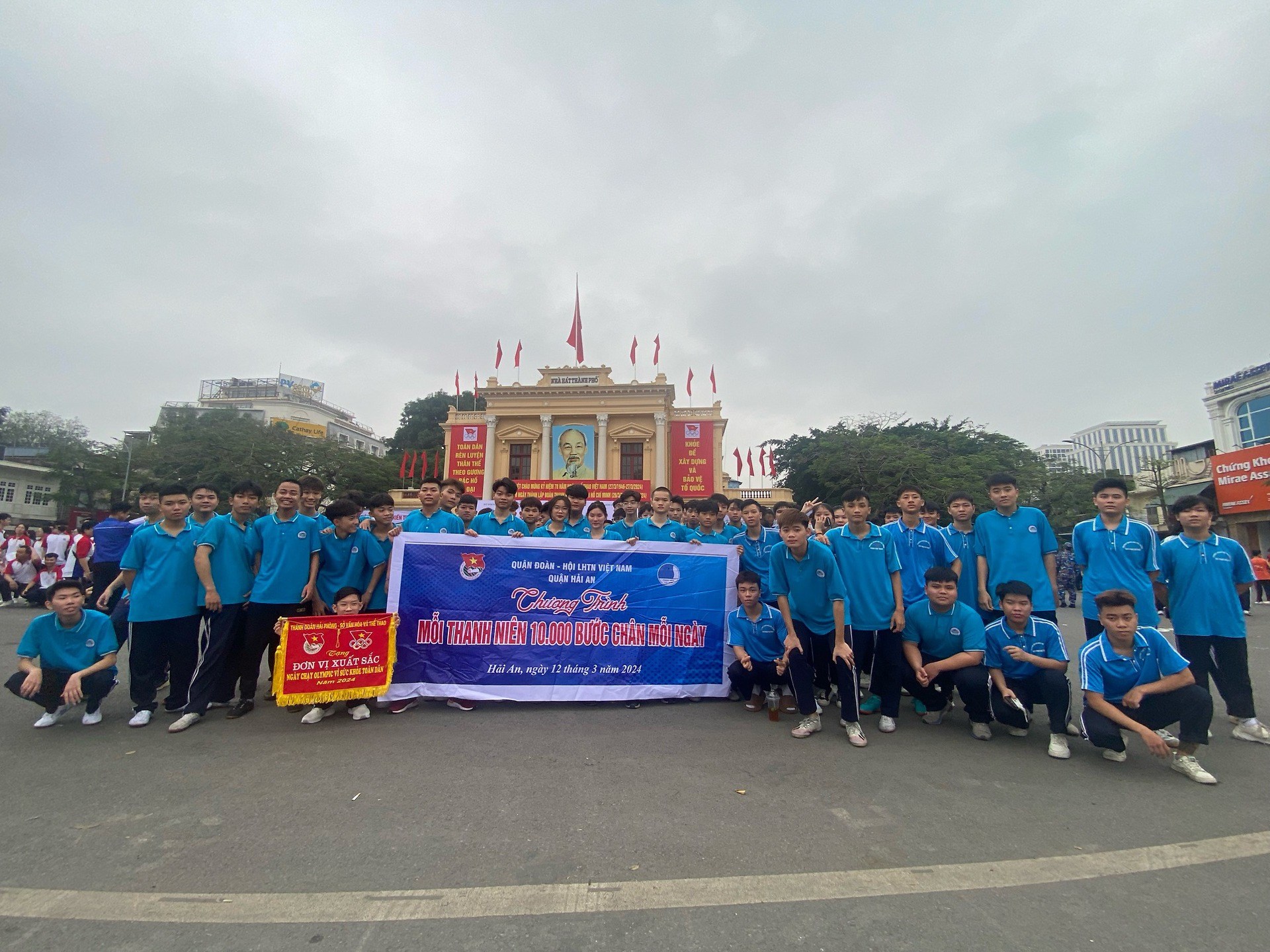 Quận đoàn Hải An: hưởng ứng cuộc vận động Mỗi thanh niên 10000 bước chân mỗi ngày