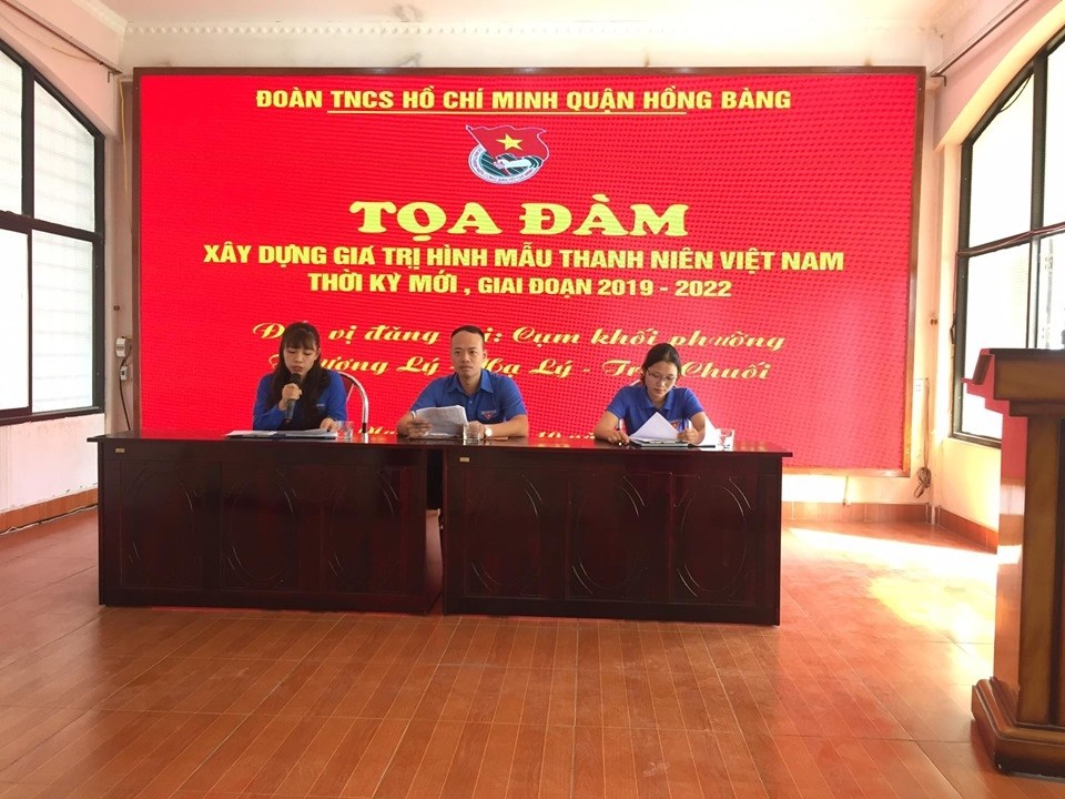 Tọa đàm "Xây dựng hình mẫu giá trị thanh niên Việt Nam thời kỳ mới" - Đoàn thanh niên quận Hồng Bàng
