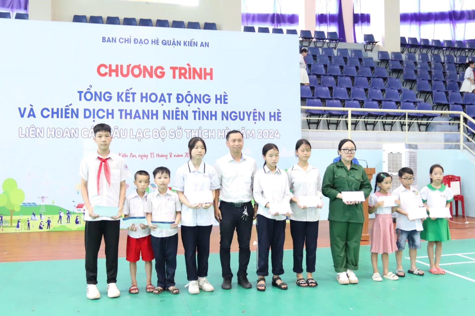 Kết quả thực hiện Quý III/2024 của Quận đoàn - Hội LHTN Việt Nam quận - Hội đồng Đội quận Kiến An về việc tích cực vận động, thu hút, điều phối nguồn lực chăm lo đời sống an sinh xã hội cho đoàn viên, hội viên, thanh thiếu nhi
