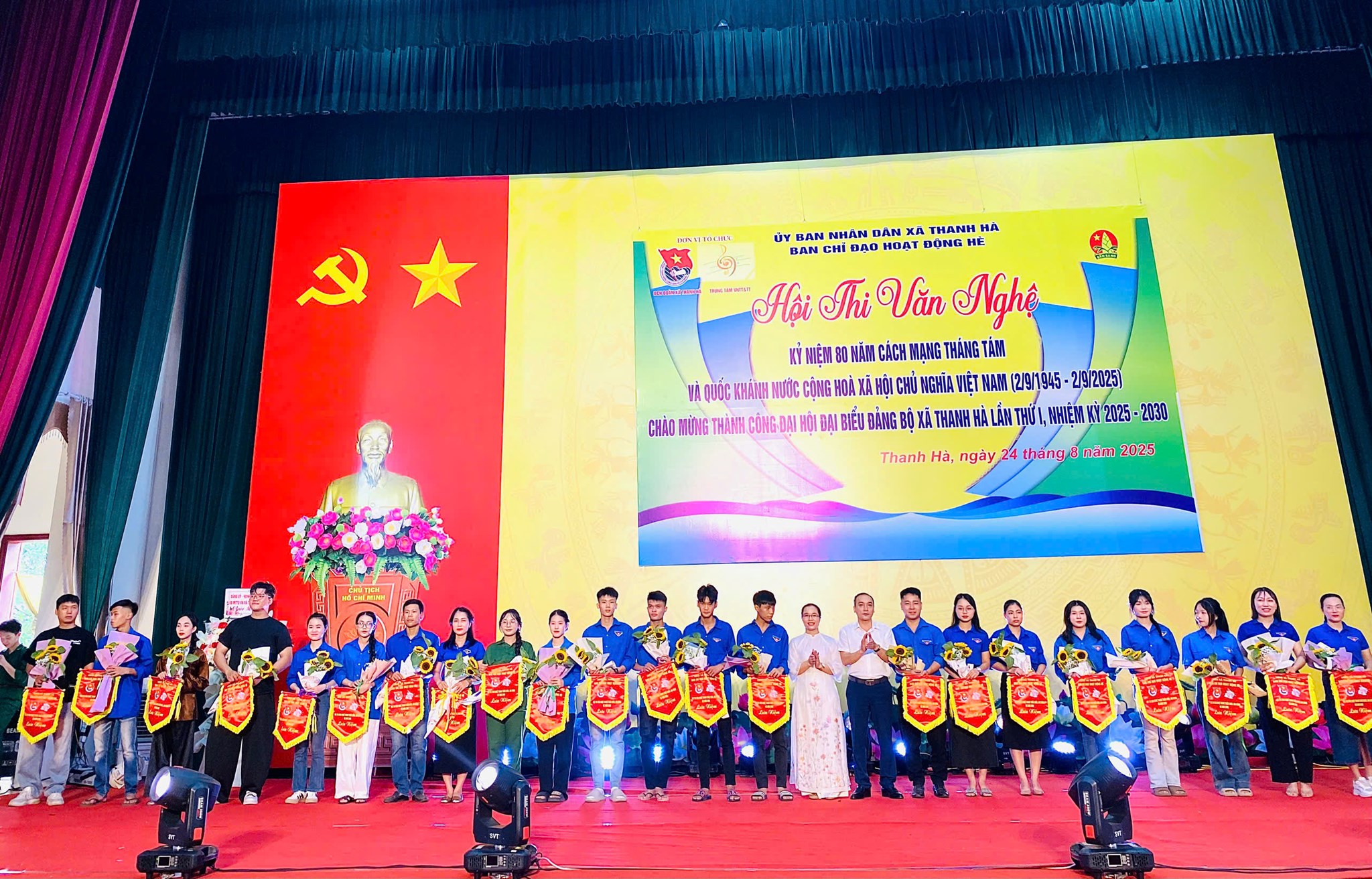 Đoàn xã Thanh Hà tổ chức Hội thi văn nghệ kỷ niệm 80 năm Cách mạng Tháng Tám và Quốc khánh 2/9, chào mừng thành công Đại hội đại biểu Đảng bộ xã lần thứ I, nhiệm kỳ 2025-2030